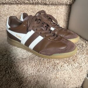Gola Brown and White Sneakers